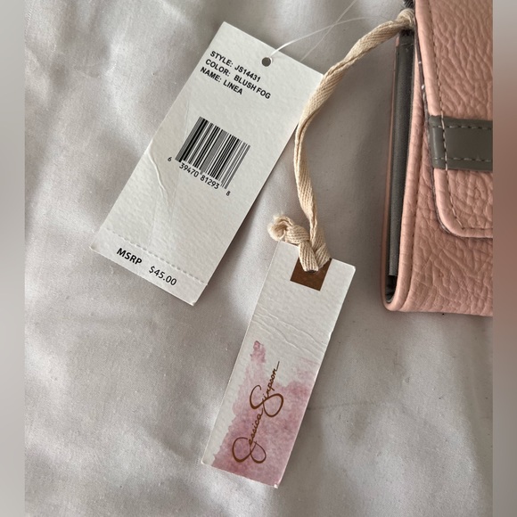 NWT Jessica Simpson Linea Wallet in blush fog - Picture 3 of 7